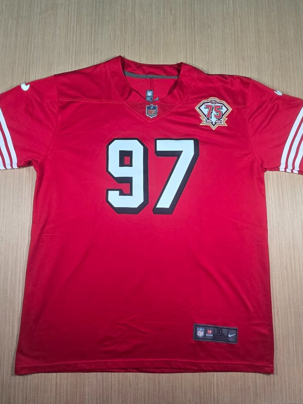 Nike On Field San Francisco 49ers Nick Bosa #97 Jersey Men’s XL Red NFL